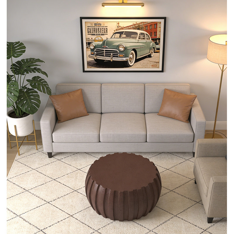 Table basse 35,43 "d'intérieur et d'extérieur, Brun