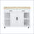 47" Kitchen Island with Extendable Dining Table, Internal Racks, and Power Outlet – White-129895320