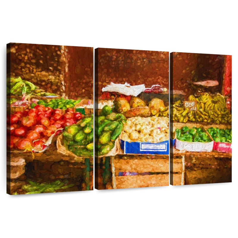 Yarlin, fruits et légumes, H 14 po x l 23 po