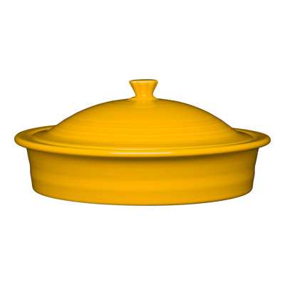 Petite cocotte ronde recouverte de 10 pouces Fiesta