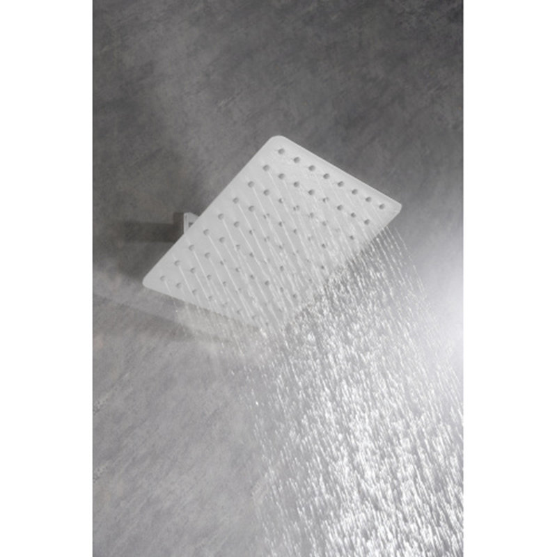 Rain Shower Head High Pressure Rainfall Showerhead Water Saving, White