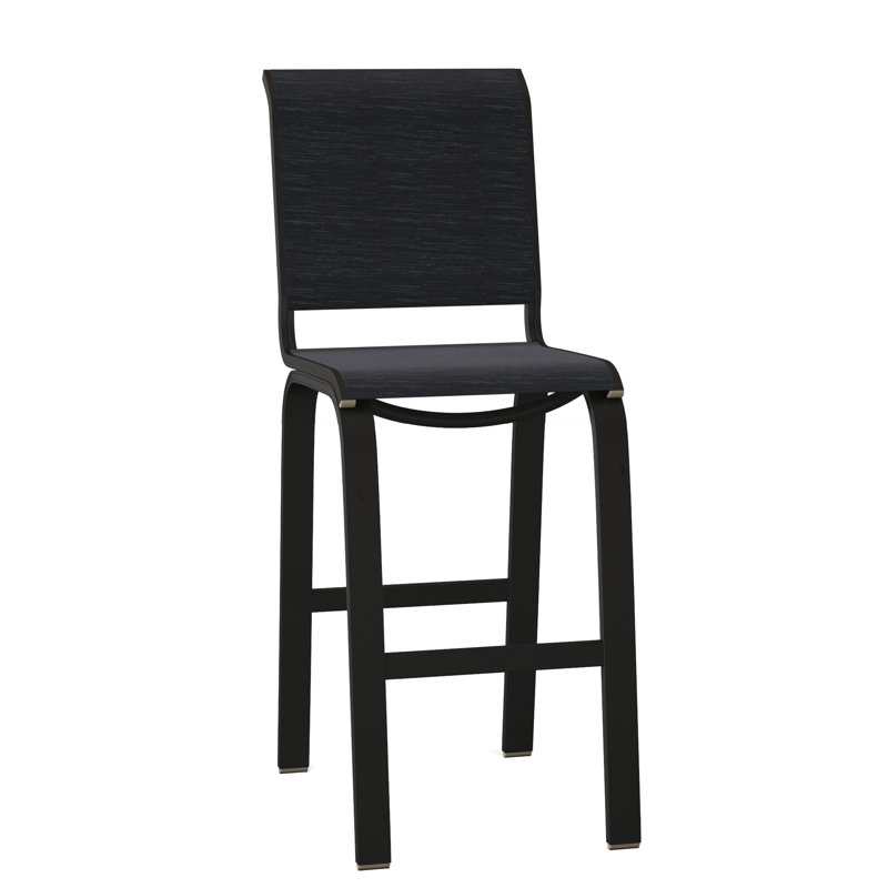 Tabouret de bar 29,5 po Holna, Noir texturé, Indigo Collect