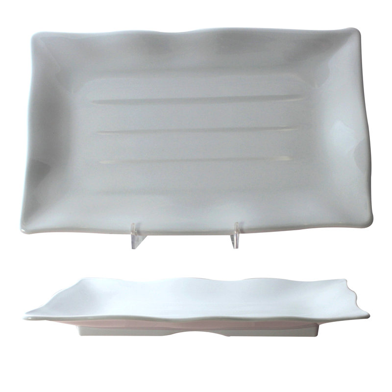 Thunder Group Inc. Melamine Platter, 0.5" H x 13.5" W x 9.17" D