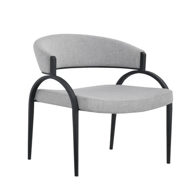 Ensemble de 2 chaises de salle à manger Kyrsha, gris / noir