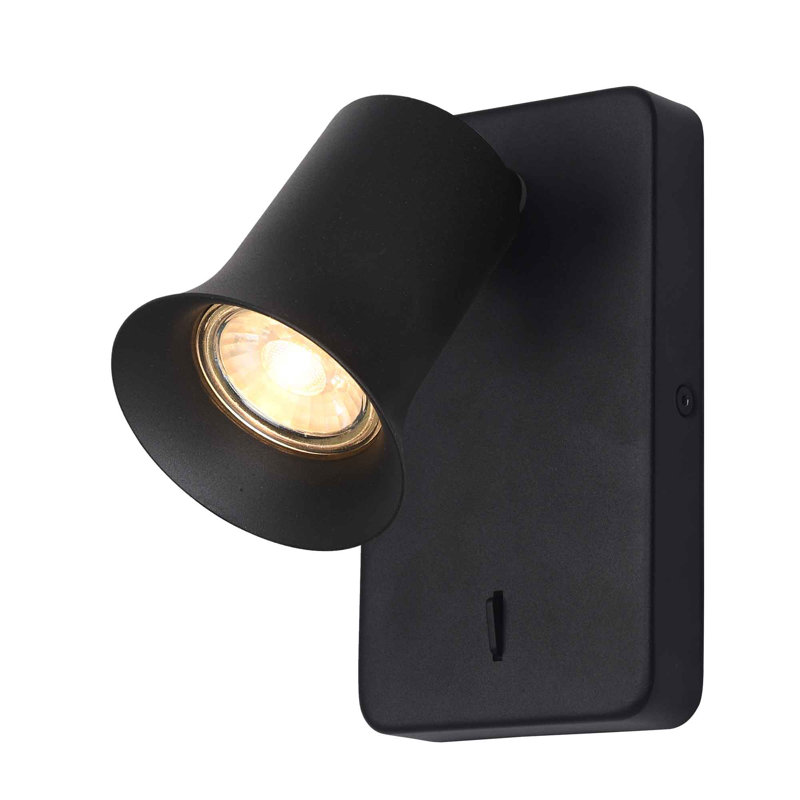 Siddon Flush Mount, White, Black