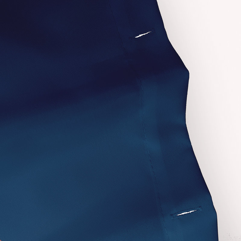 Rideau de douche simple Xenia, Bleu marine