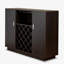 Hazen Espresso Finish Wine Cabinet