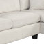 Canapé modulaire Canapé rembourré en chenille de 111,8 po en U avec repose-pieds de rangement mobile pour le salon-1793579031