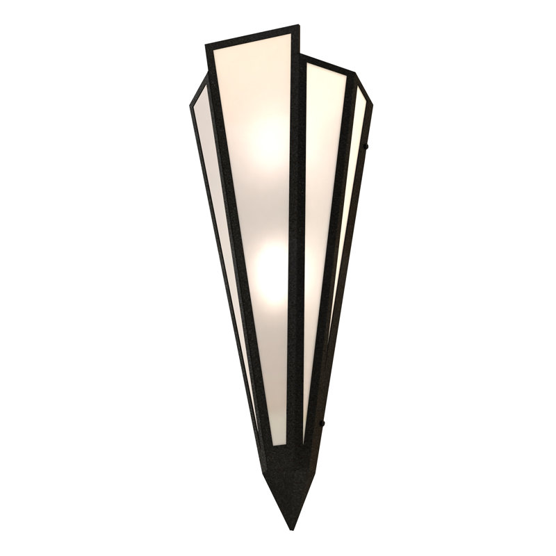 Brum 2 - Light Flush Mounted Sconce, Textured Black, Provostone