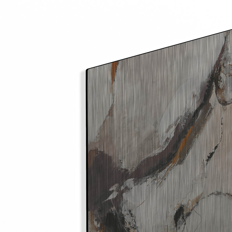  «White Way» par Design Fabrikken, art mural en métal, H 16 po x l 12 po