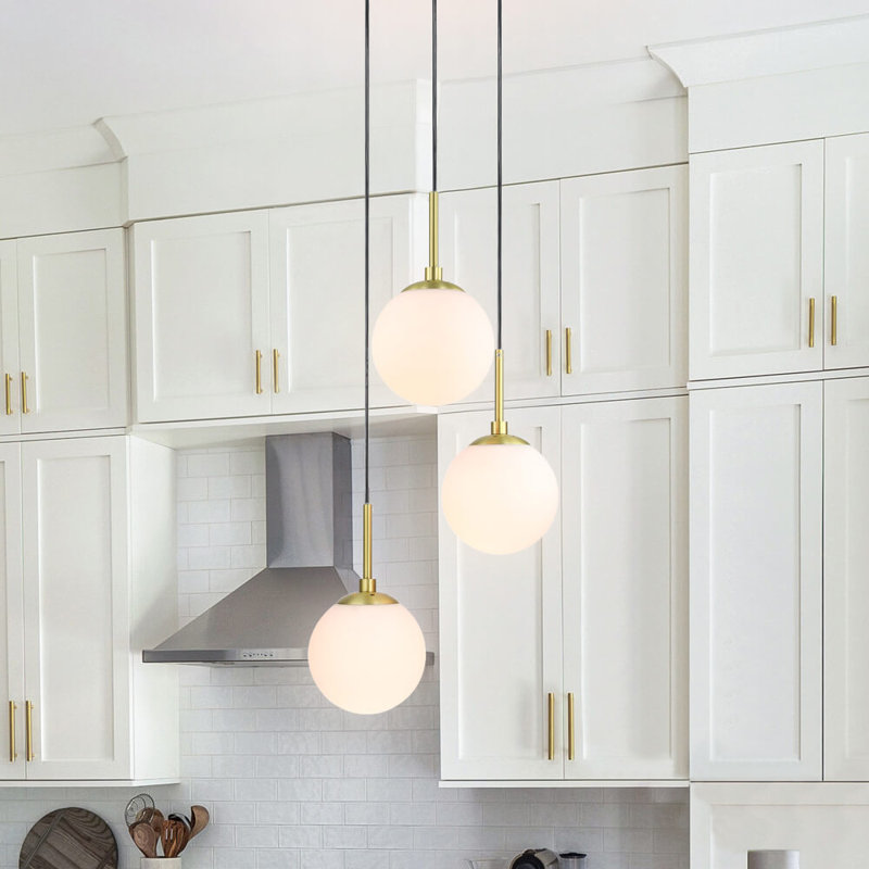 Luminaire suspendu en forme de globe à 3 lumières Macia