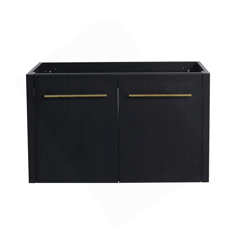 Meuble-lavabo mural de 30 pouces avec porte à fermeture en douceur et beaucoup de rangement, parfait pour les salles de bain modernes.