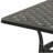 21'' Square Cast Aluminum Outdoor Side Table with Woven Hollow Top