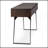 Lowry - Console Sofa Table - Distressed Charcoal Brown-585227198