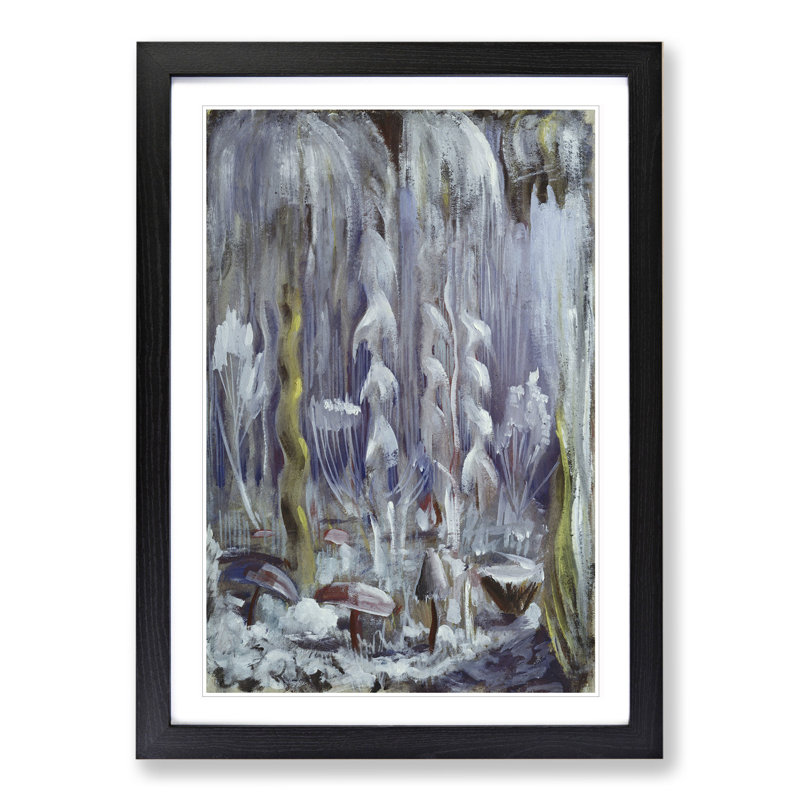 Creation of the World Vol.9 by Mikalojus Konstantinas - Picture Frame Painting, 36cm H x 27cm W x 2cm D, Black Framed