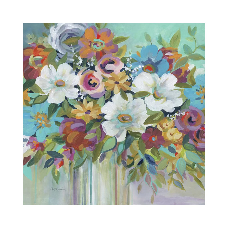 Confetti Bouquet I by Carol Robinson - Painting on Canvas, Wrapped Canvas, 30.48 cm H x 30.48 cm W