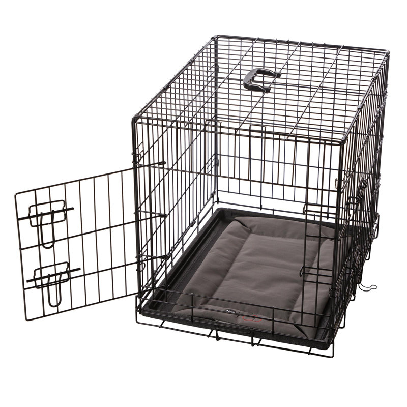 Gray Medium Waterproof Polyester Pet Crate Pad