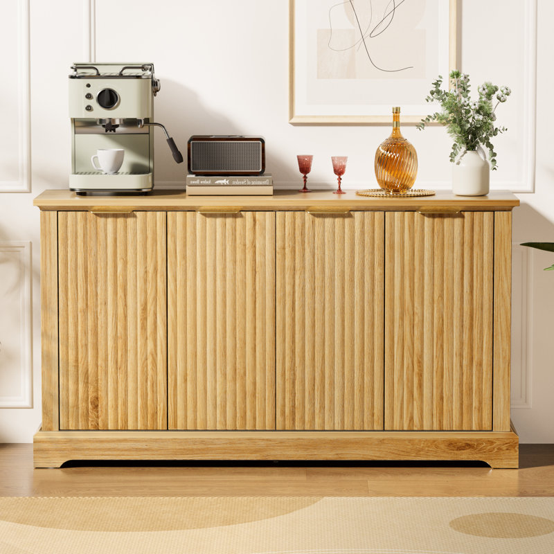 Grande armoire de rangement avec buffet et tablettes réglables