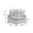 6-Piece Modular Sectional Set In Corduroy Velvet-1422465356