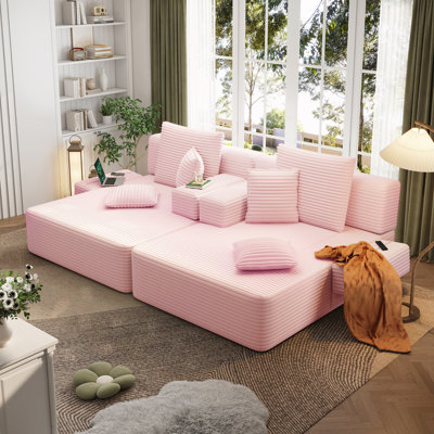 Oversized Double Chaise Lounge 2-Piece Set