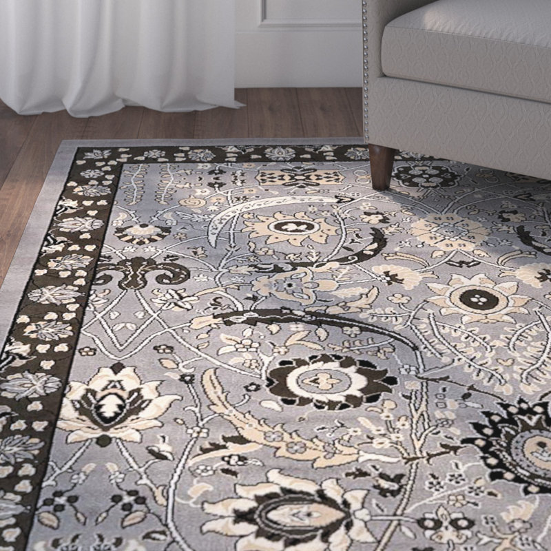 Britannia Floral Indoor Rug, Rectangle 9'10" x 13'1"