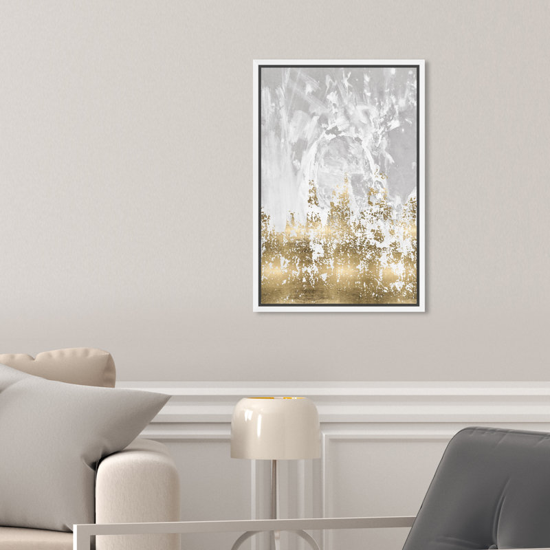 «Ros moment Abstract Our Moment Paint Strokes», reproduction d'art graphique sur toile, H 15 po x l 10 po, Blanc