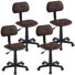 Petit fauteuil de bureau pivotant sur 360 ° (ensemble de 4)