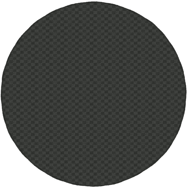Tapis gris Cinder, Rond 60 po