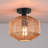 Breah Wood Semi Flush Mount