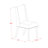 5 Piece Kitchen Table & Chairs Set Includes a Rectangle Dining Room Table and 4 Blue Linen Fabric Parsons Dining Room Chairs, Black-1661848985-1661848987-1675407367
