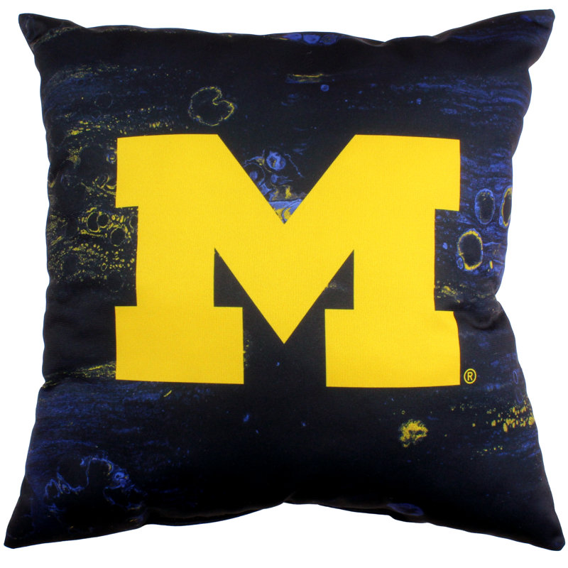 Coussin décoratif NCAA, Wolverines du Michigan