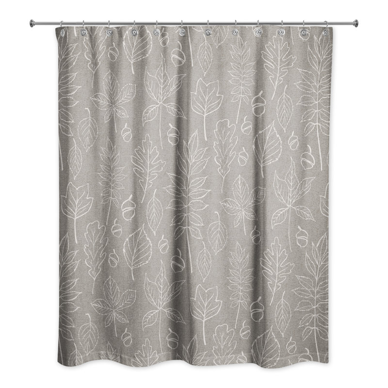 Rideau de douche simple Monastiri, gris