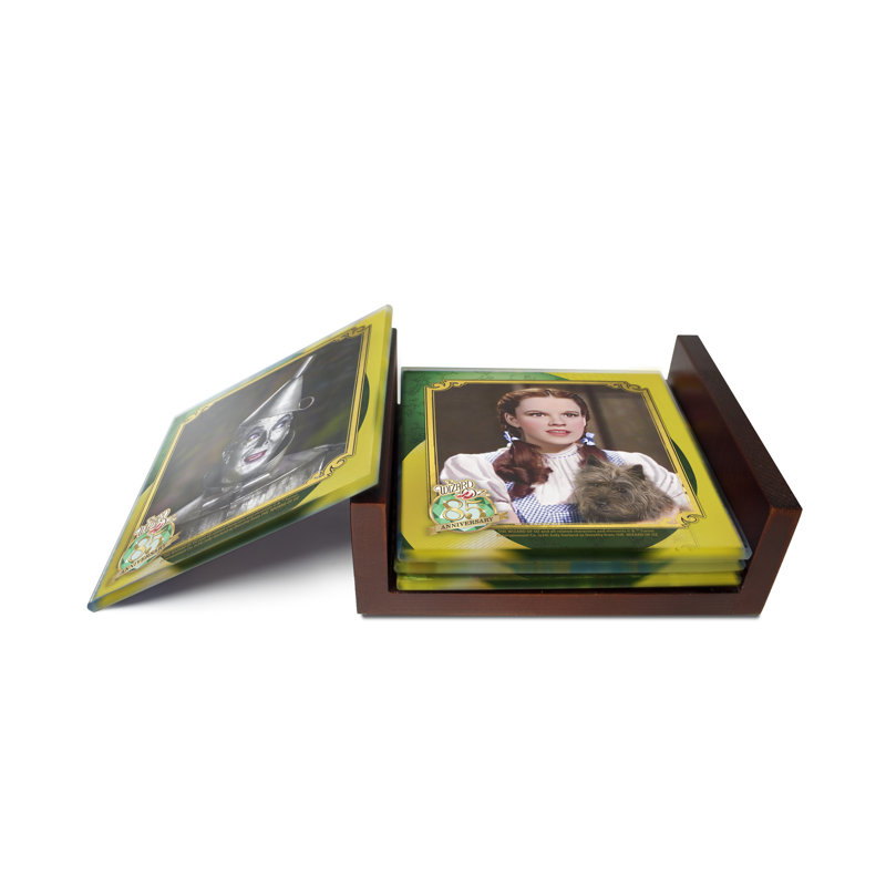 (Symboles) Ensemble de sous-verres en verre Starfire, Magicien d'Oz 85e / personnages