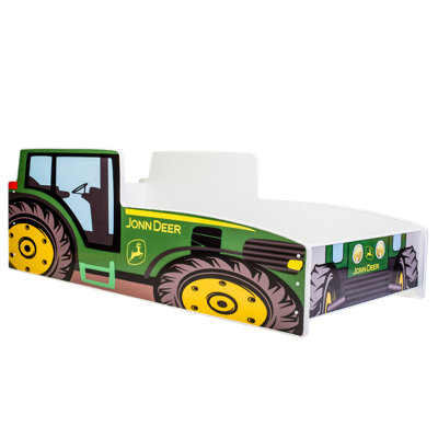 Tractor children's bed green