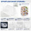 Sorbuss - Paquet de 10 petits bacs de rangement de cuisine empilables à l'avant - Rangement pour garde-manger et armoire-131021699