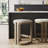 Arik Barrel Backless Bar Stool With Boucle Upholstery-121931512