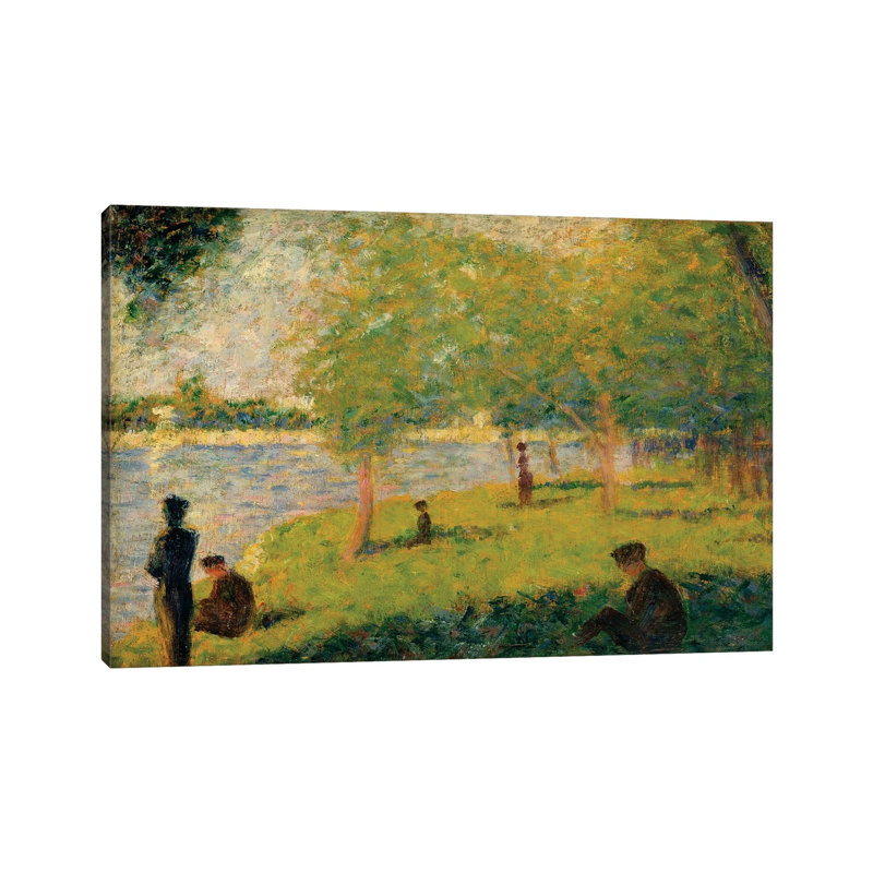 Study For A Sunday On La Grande Jatte by Georges Seurat - Wrapped Canvas Painting, 66.04 cm H x 45.72 cm W x 3.175 cm D
