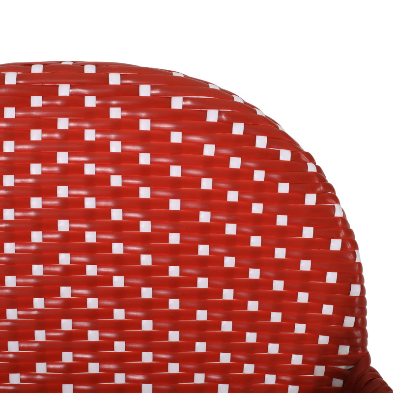 Extérieur et aluminium français, rouge, siège de 29,5 po, rouille, jardin et partie de 2 pour utilisation, aluminium, preuve, caractéristique