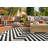 Kivett Modern Ivory and Black Indoor Outdoor Machine Washable Area Rug-1609300583