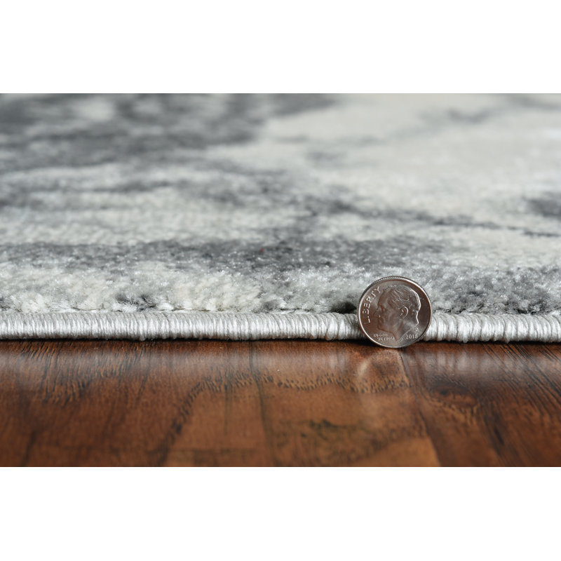 Strouth Abstract Indoor Rug, Rectangle 6'7" x 9'6"