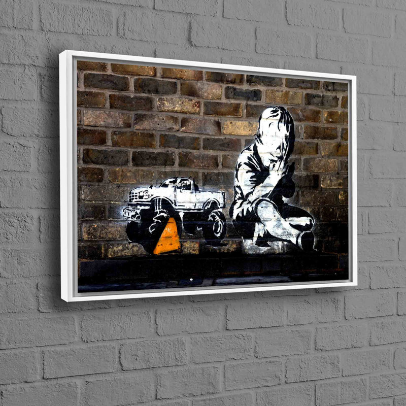 Print on Canvas, 60 cm H x 90 cm W, White Floater Framed