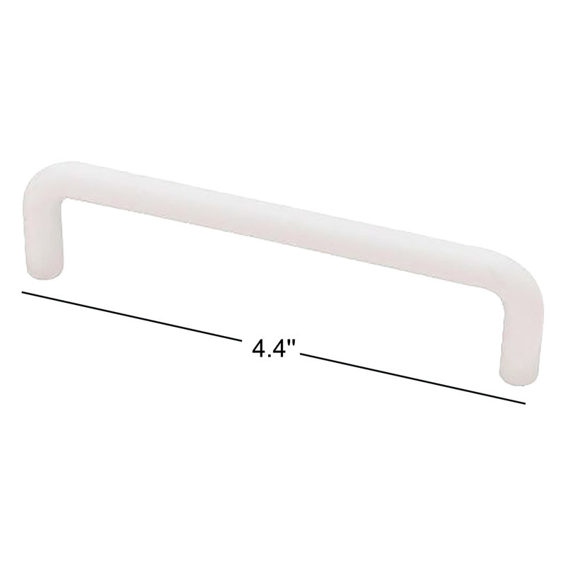 (Paquet de 5) Poignée longue de 4 po blanche