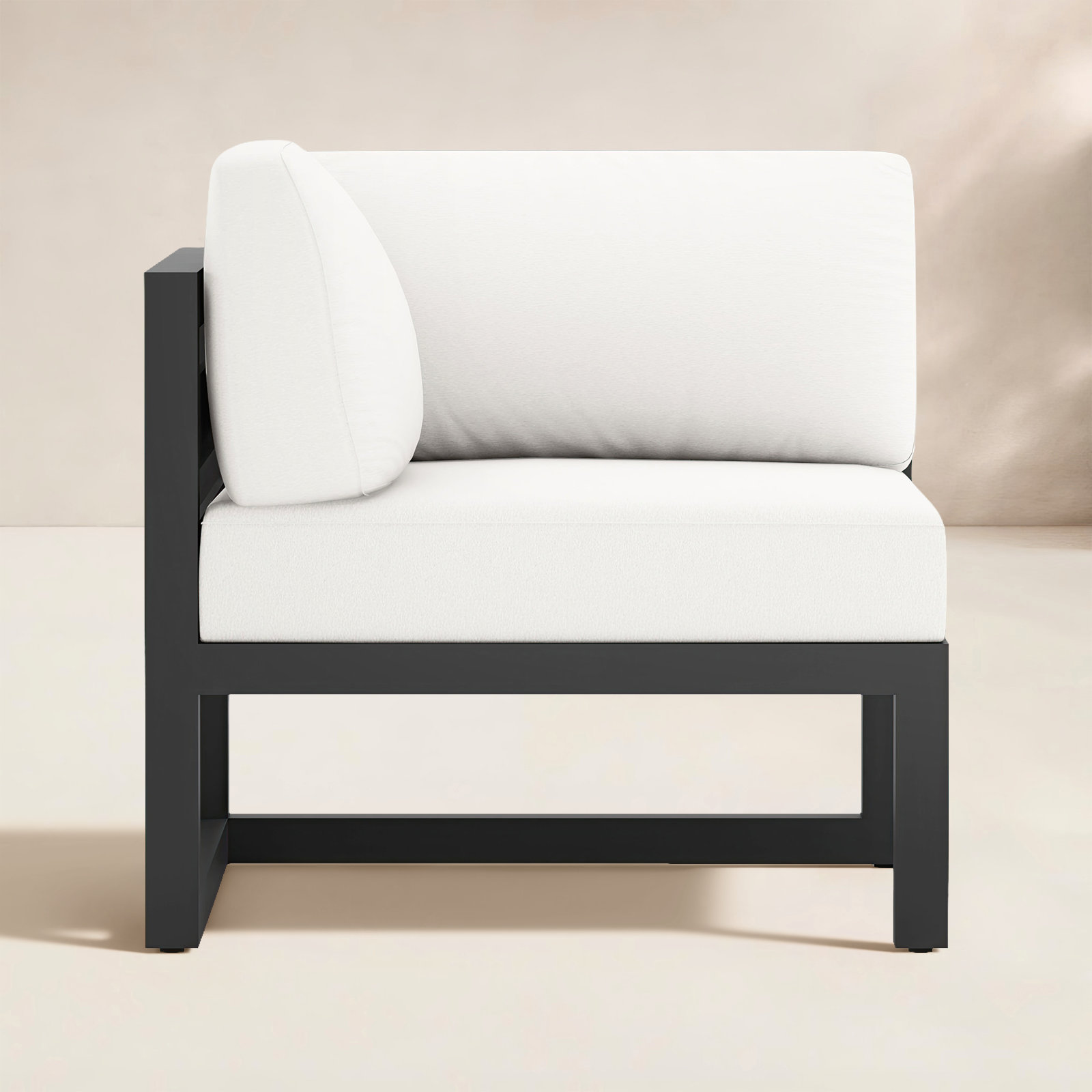 Smith Sunbrella® Patio Lounge Chair, Canvas Natural, Slate