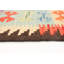 Tapis de zone bleue en laine 5 pi 11 po x 7 pi 10 po one-of-a-type sud-ouest fait main kilim Heile