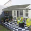 Garden Patio 3m W x 2.5m D Retractable Angle Adjustable Awning-105468694-70091798