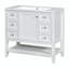Meuble-lavabo simple 36 po avec comptoir en céramique Jayleanna-249213013