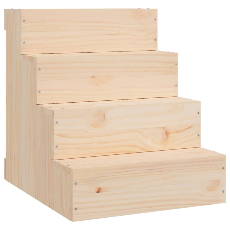Hensley Pet Stairs, 47 H x 40 W x 49 D, Brown
