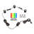 Matte Black Low Voltage Plug-in Integrated LED Spotlight