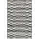 Addy Geometric Handmade Flatweave Recycled P.E.T. Area Rug in Black/White