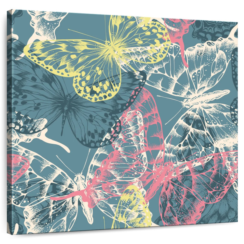 Contours du papillon Brampt, H 16 po x l 16 po
